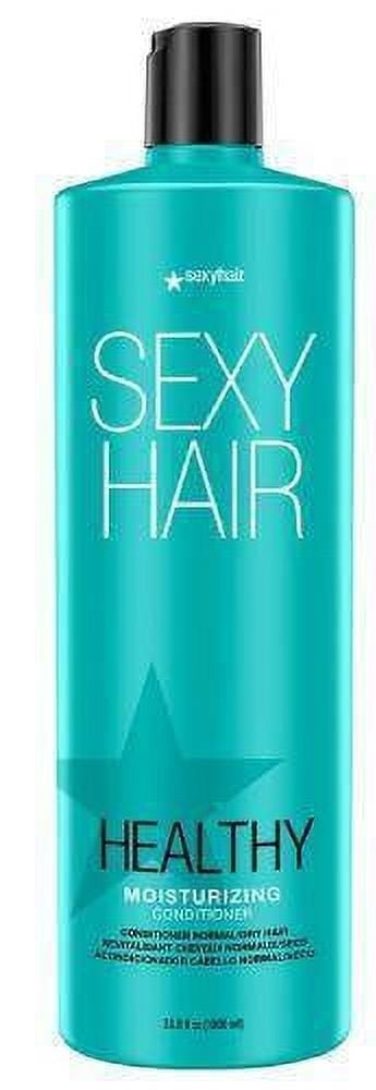 SexyHair Healthy Moisturizing Conditioner — current-livery 33.8 fl oz (1000 ml) teal bottle, front label, plain white background