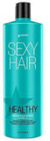 SexyHair Healthy Moisturizing Shampoo — current-livery 33.8 fl oz (1000 ml) teal bottle, front label, plain white background