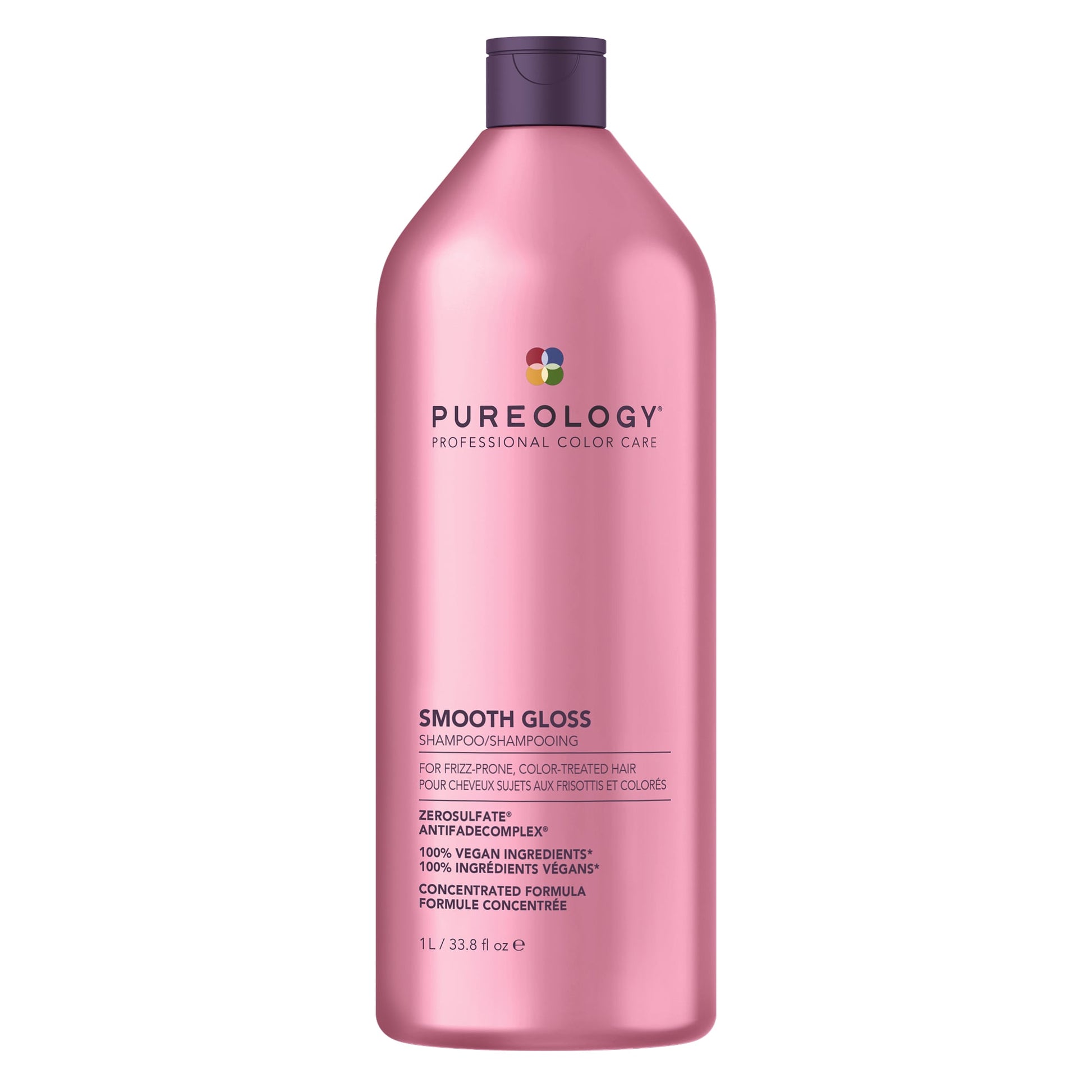 Pureology Smooth Gloss Anti-Frizz Shampoo 1L – front packshot on white