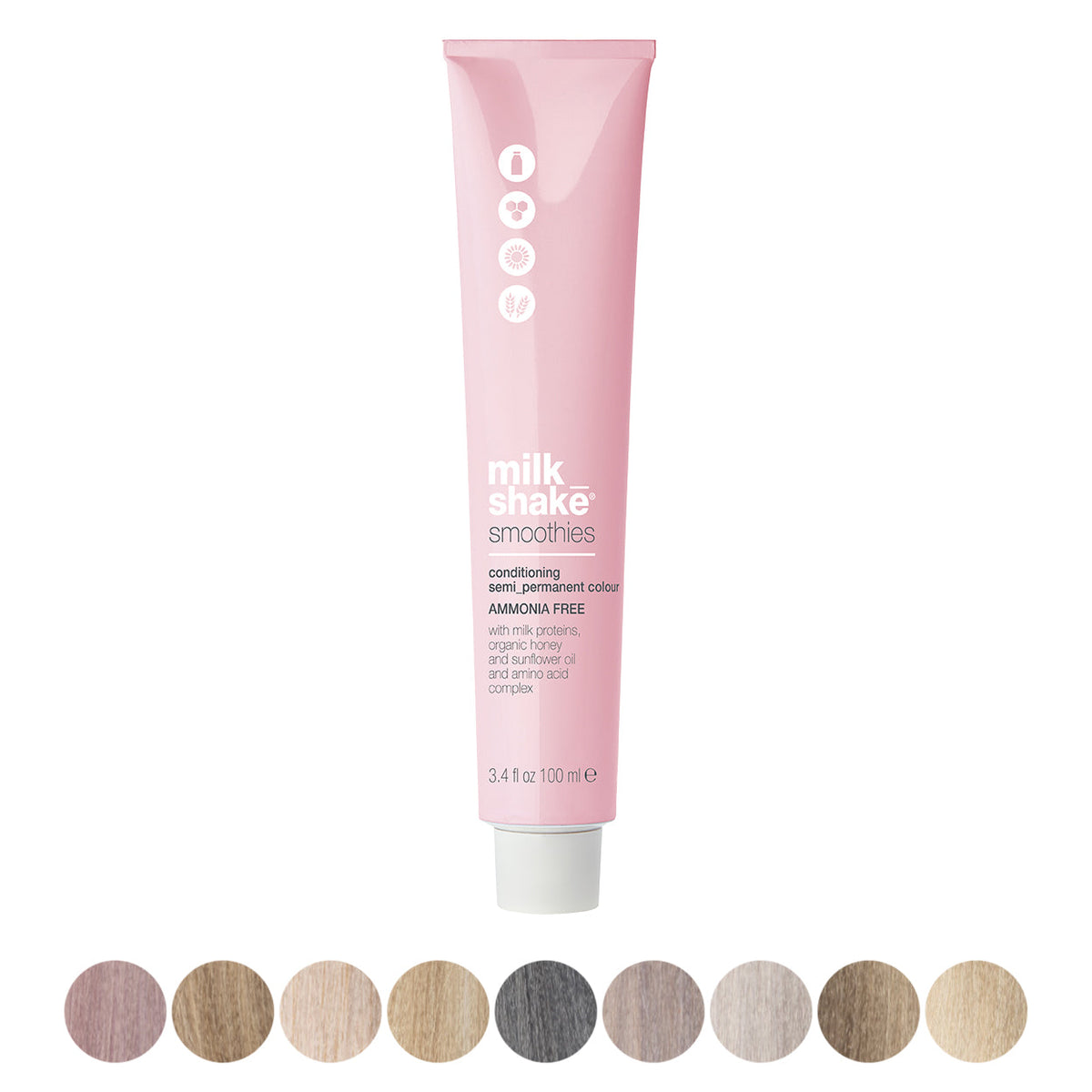 milk_shake Smoothies Semi-Permanent Hair Colour — Cold Blondie shades family