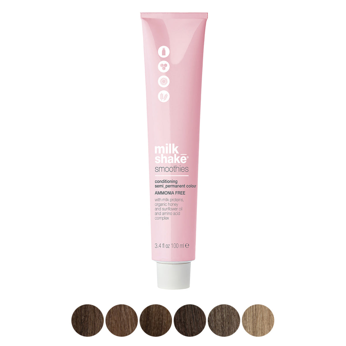 milk_shake Smoothies Semi-Permanent Hair Colour — Moka shades family