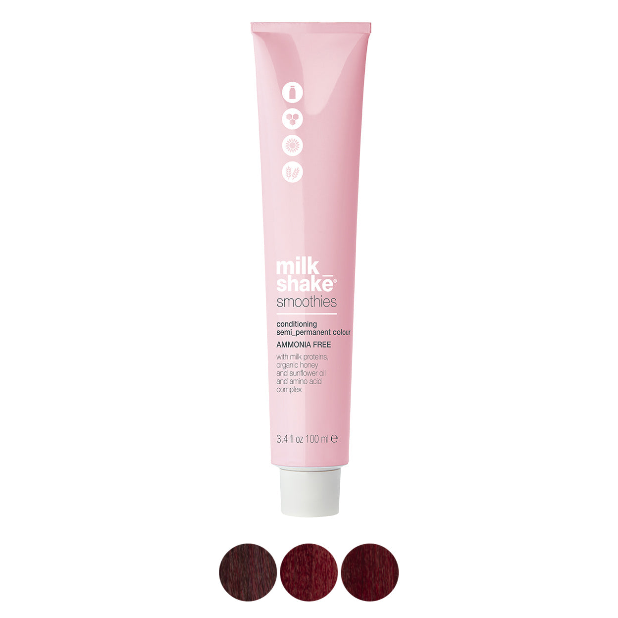 milk_shake Smoothies Semi-Permanent Hair Colour — Red shades family