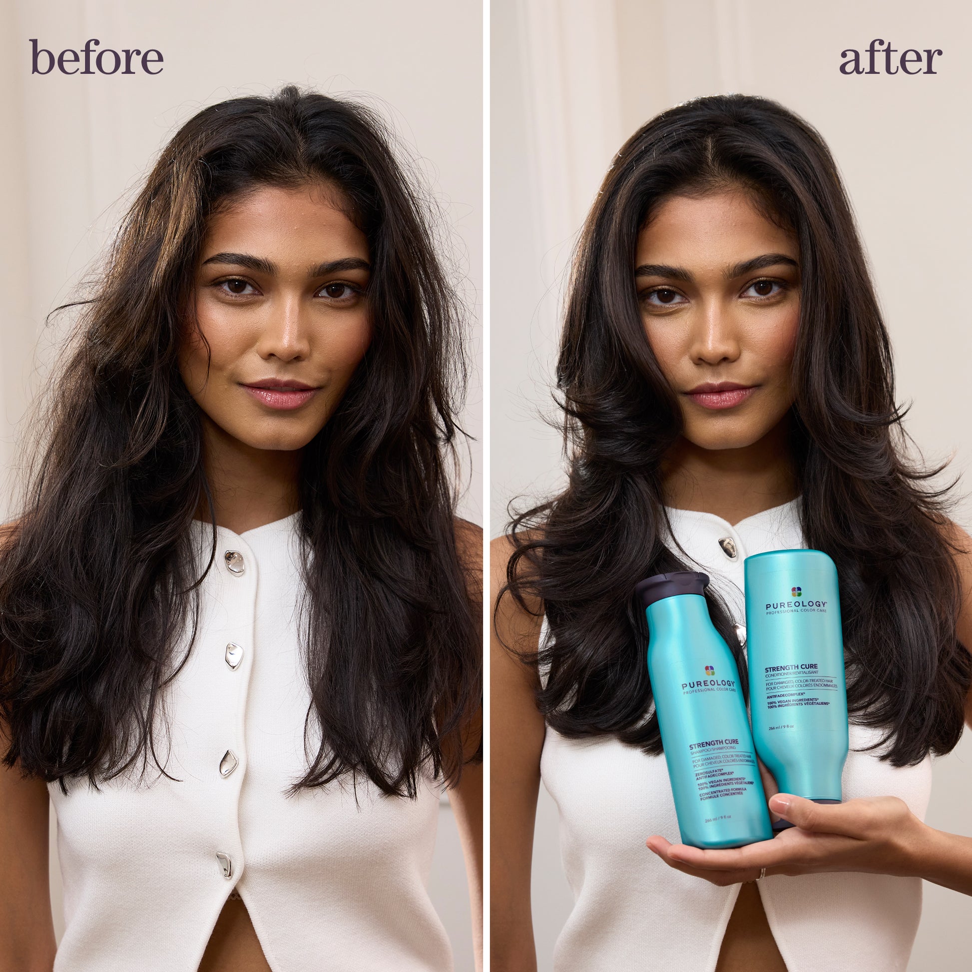 Pureology Strength Cure Conditioner – before and after results