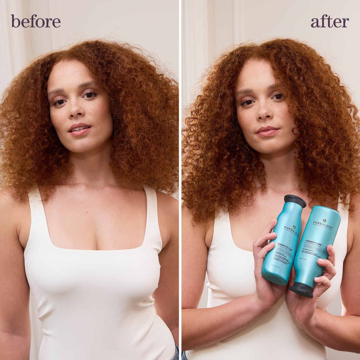 Pureology Strength Cure Conditioner – before and after results (2)
