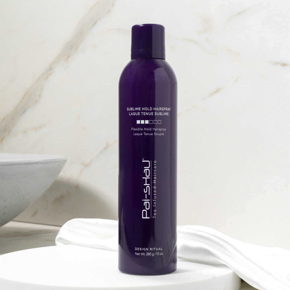 Pai-Shau - Sublime Hold Hairspray — Sublime Hold Hairspray 280 g can with soft drapery