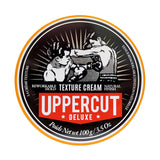 Uppercut Deluxe Texture Cream — 100 g tin, front lid label, plain white background