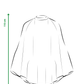 Flean'Up Poncho size chart, one size