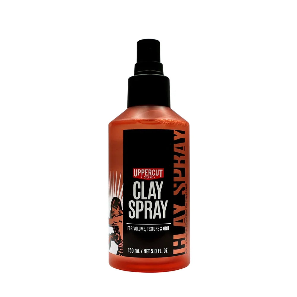 Uppercut Deluxe Clay Spray 150 ml — 150 ml clay spray bottle with the spray head uncapped