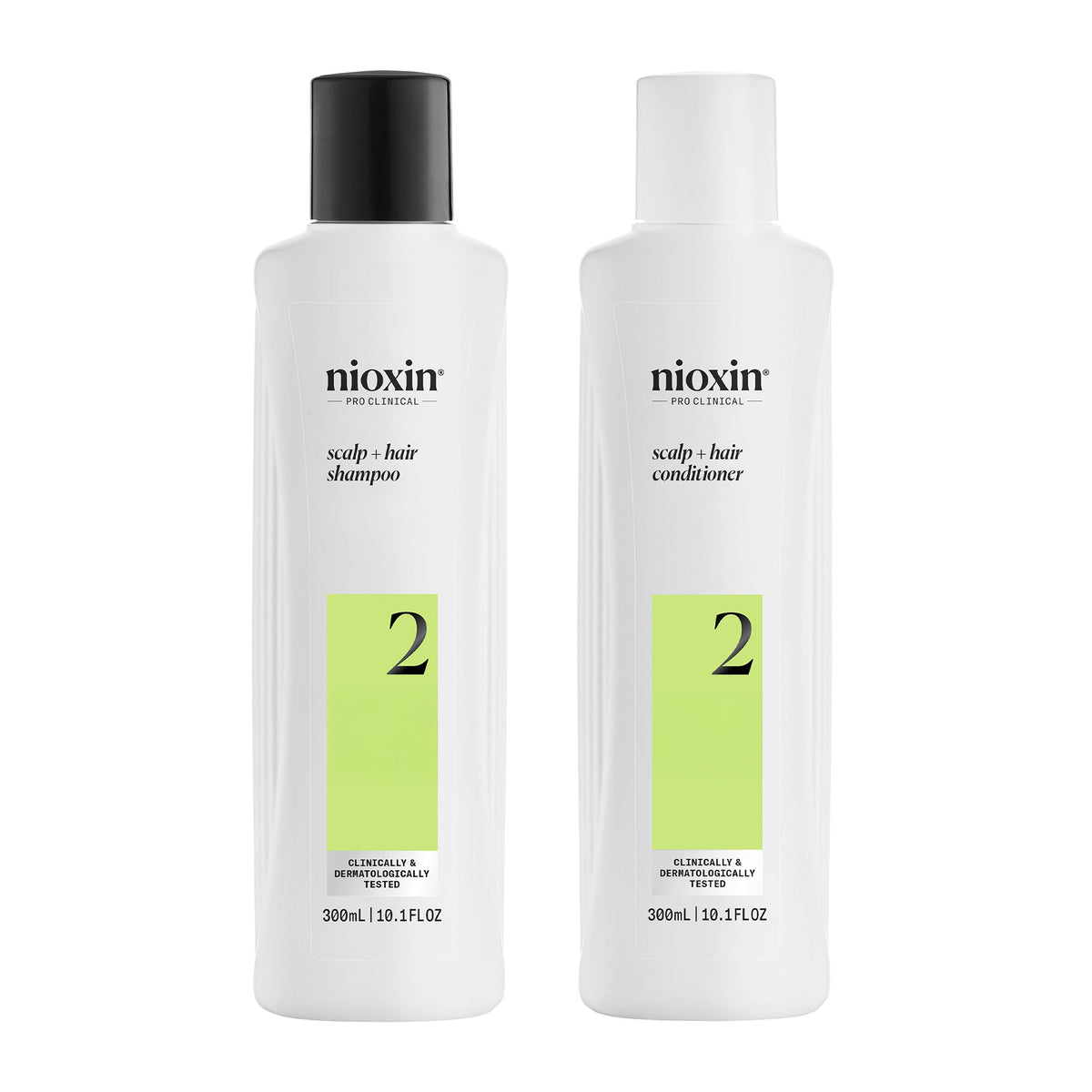 Nioxin System 2 Shampoo & Conditioner Duo – Cleanse and Condition for Progressed Thinning