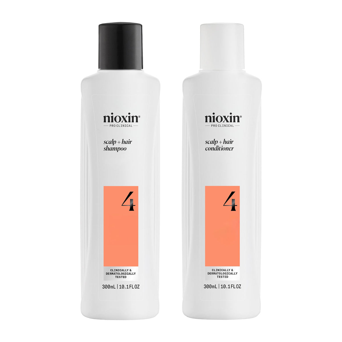 Nioxin System 4 Shampoo & Conditioner Duo – Cleanse and Condition for Colour-Treated Hair