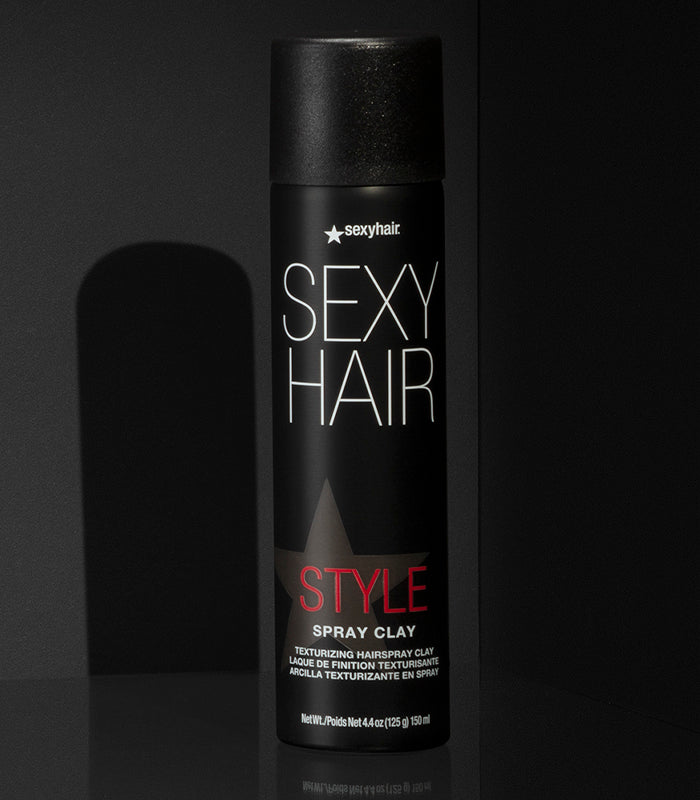 SexyHair Style Spray Clay Texturizing Spray – Matte Finish Spray Clay 4.4oz