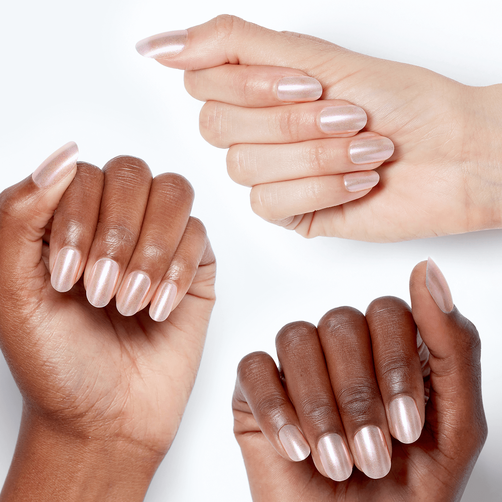 OPI xPRESS/ON Throw Me a Kiss (ANSH2S) – Iridescent Pink Press-On Nails