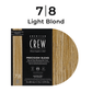 American Crew Precision Blend — 7-8 Light box (3 x 40 ml) beside its blond shade swatch