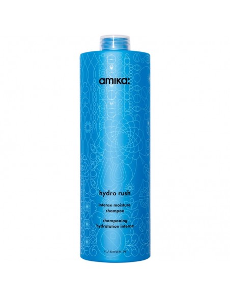 Amika Hydro Rush Intense Moisture Shampoo with Hyaluronic Acid