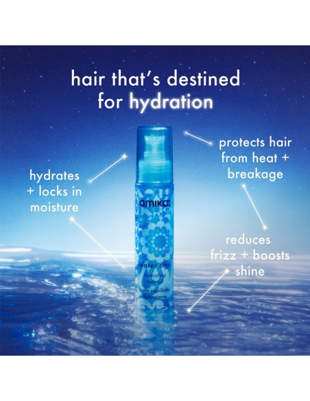 Amika Water Sign Hydrating Hair Oil 50ml – Silicone-Free Moisture, Shine & Heat Protection