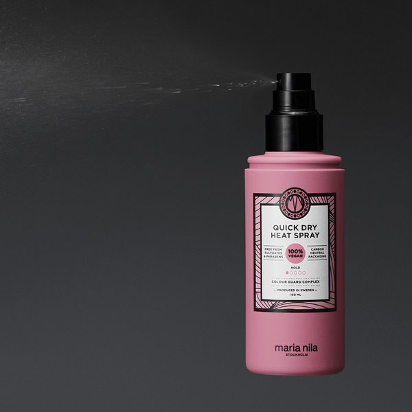 Maria Nila Quick Dry Heat Spray – Cuts Blow-Dry Time & Adds Gloss 150ml