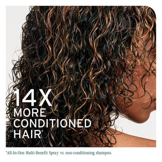 Biolage All-In-One Multi-Benefit Spray — 14x more conditioned hair claim panel
