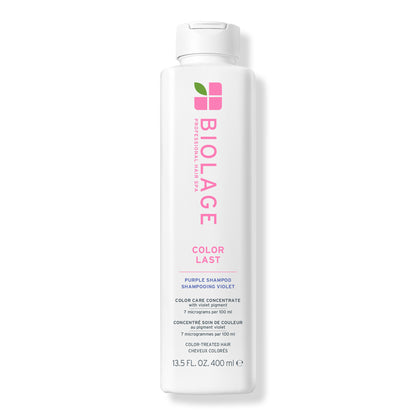 Biolage ColorLast Purple Shampoo 400 ml — current-generation bottle, front label, plain white background
