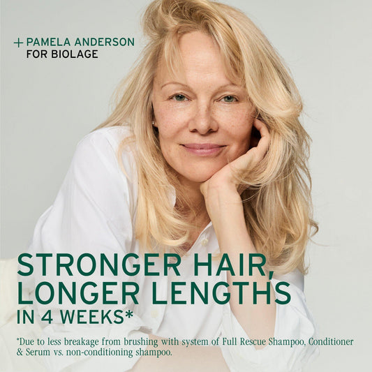 Biolage Full Rescue Restorative Mask — stronger hair and longer lengths in four weeks claim panel