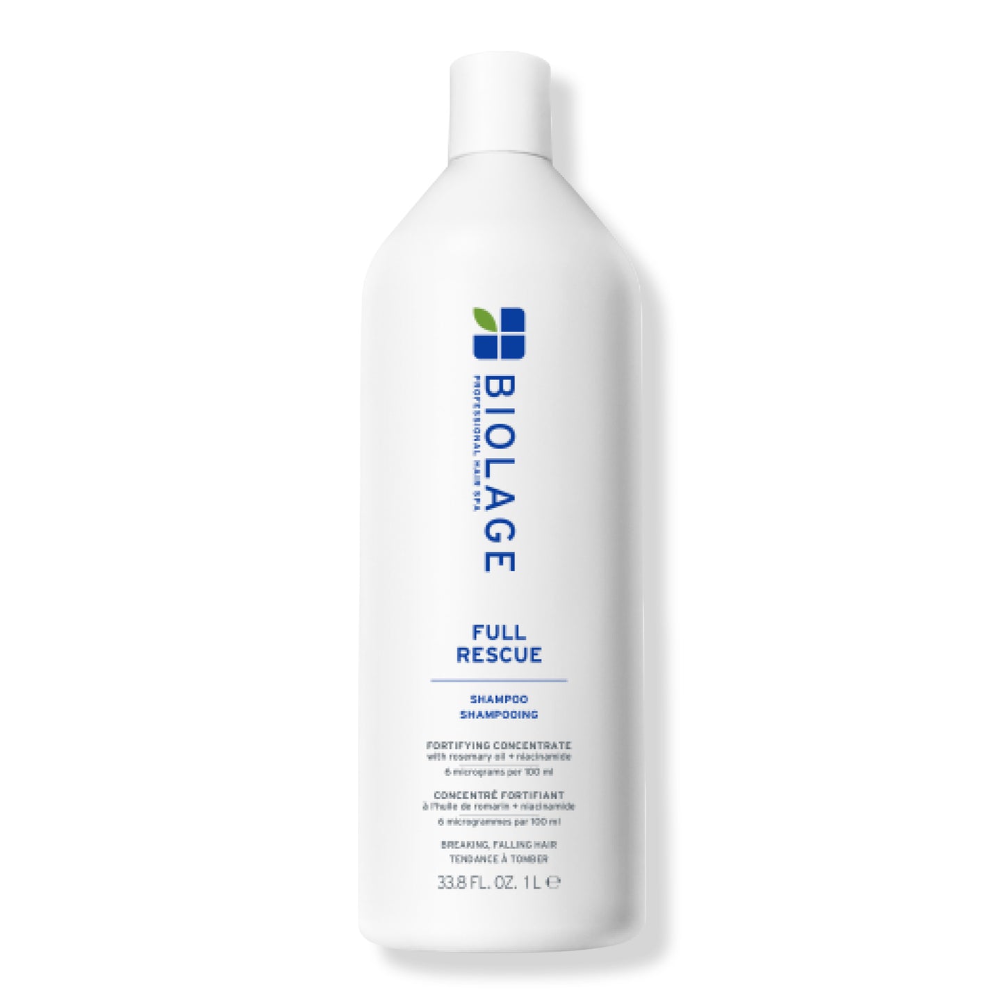 Biolage Full Rescue Shampoo 1 L — white litre bottle, front label, plain background