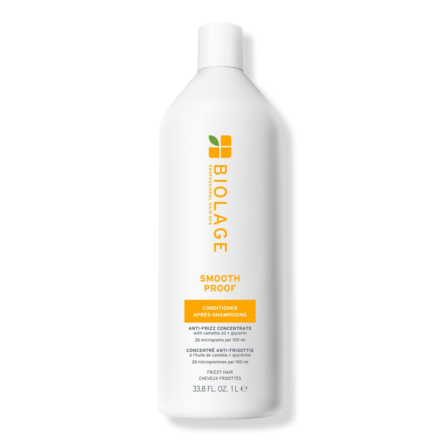 Biolage SmoothProof Conditioner 1 L — current-generation litre bottle, front label, plain white background
