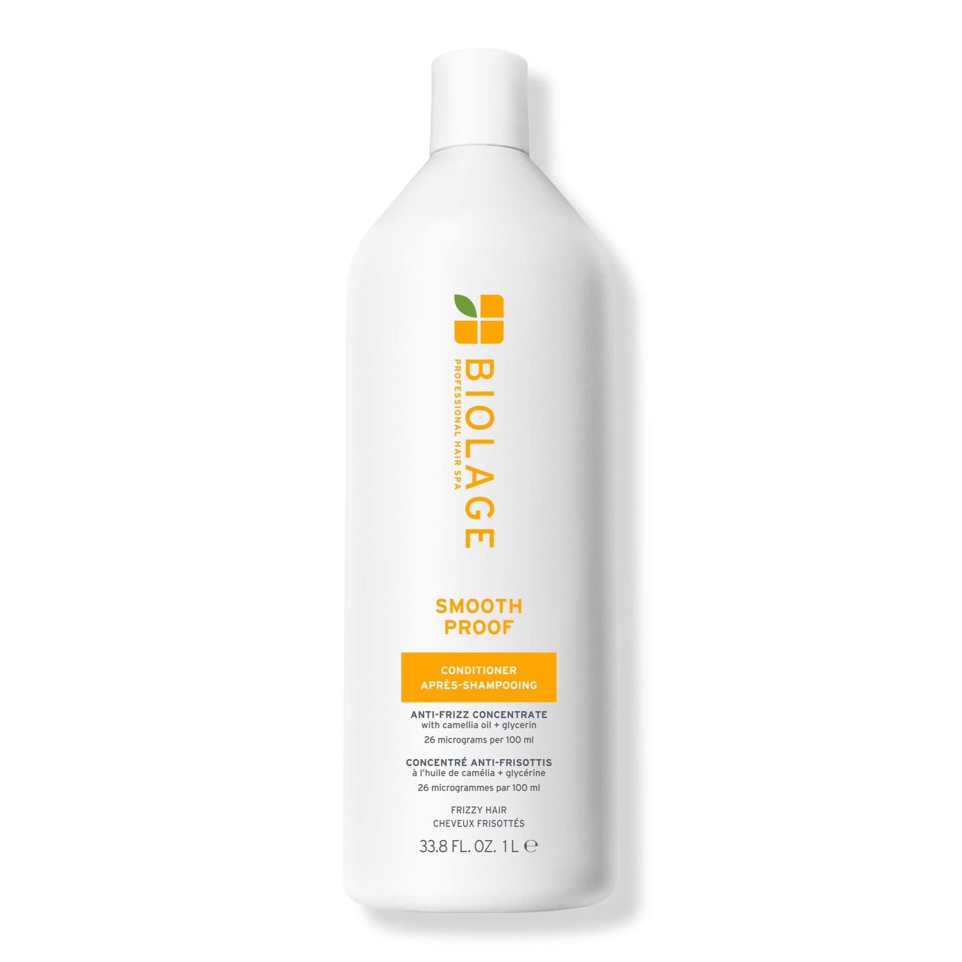 Biolage SmoothProof Conditioner 1 L — current-generation litre bottle, front label, plain white background