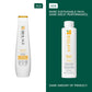 Biolage SmoothProof Shampoo — Biolage's own old-pack vs current-pack comparison, same amount of product