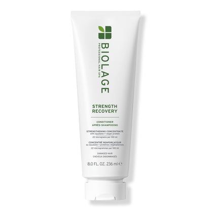 Biolage Strength Recovery Conditioner 236 ml — current-generation tube, front label, plain white background