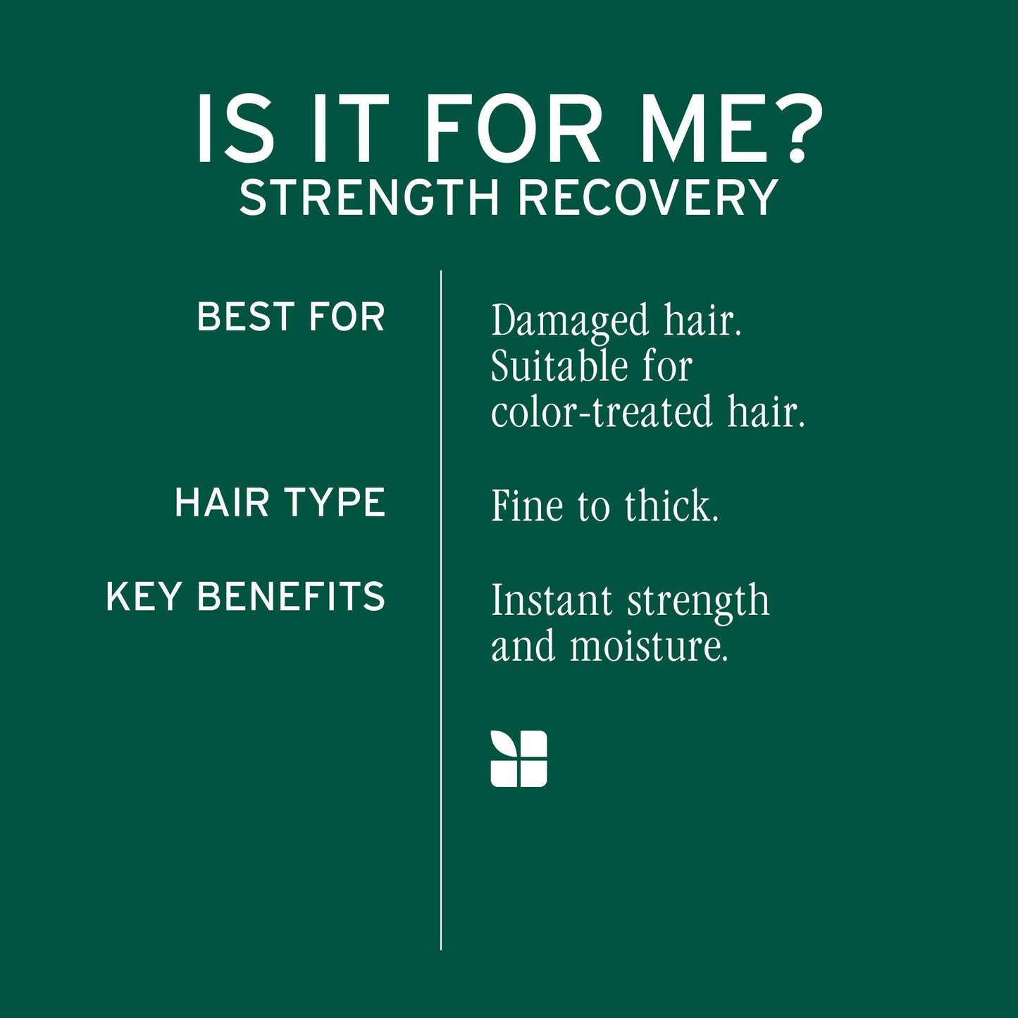 Biolage Strength Recovery Deep Treatment Mask — is it for me: damaged hair, fine to thick