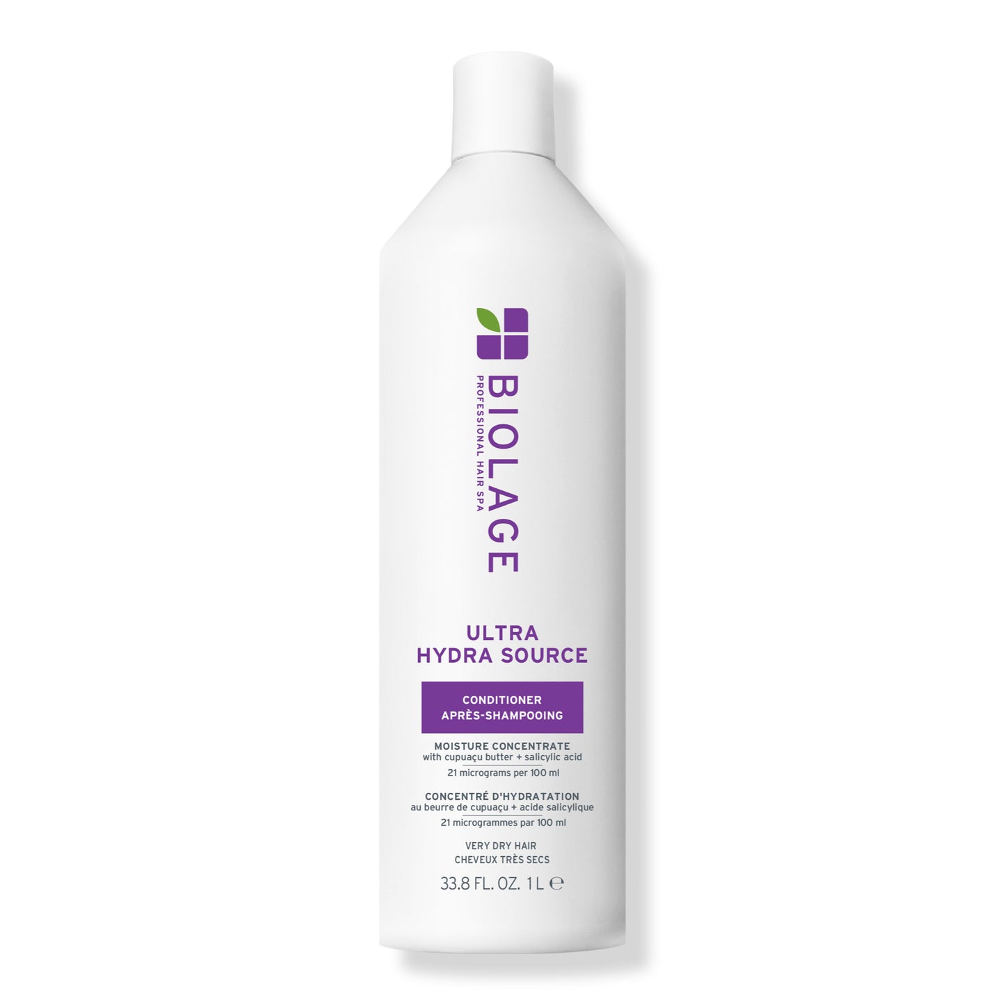 Biolage Ultra HydraSource Conditioning Balm 1 L — white litre bottle, front label