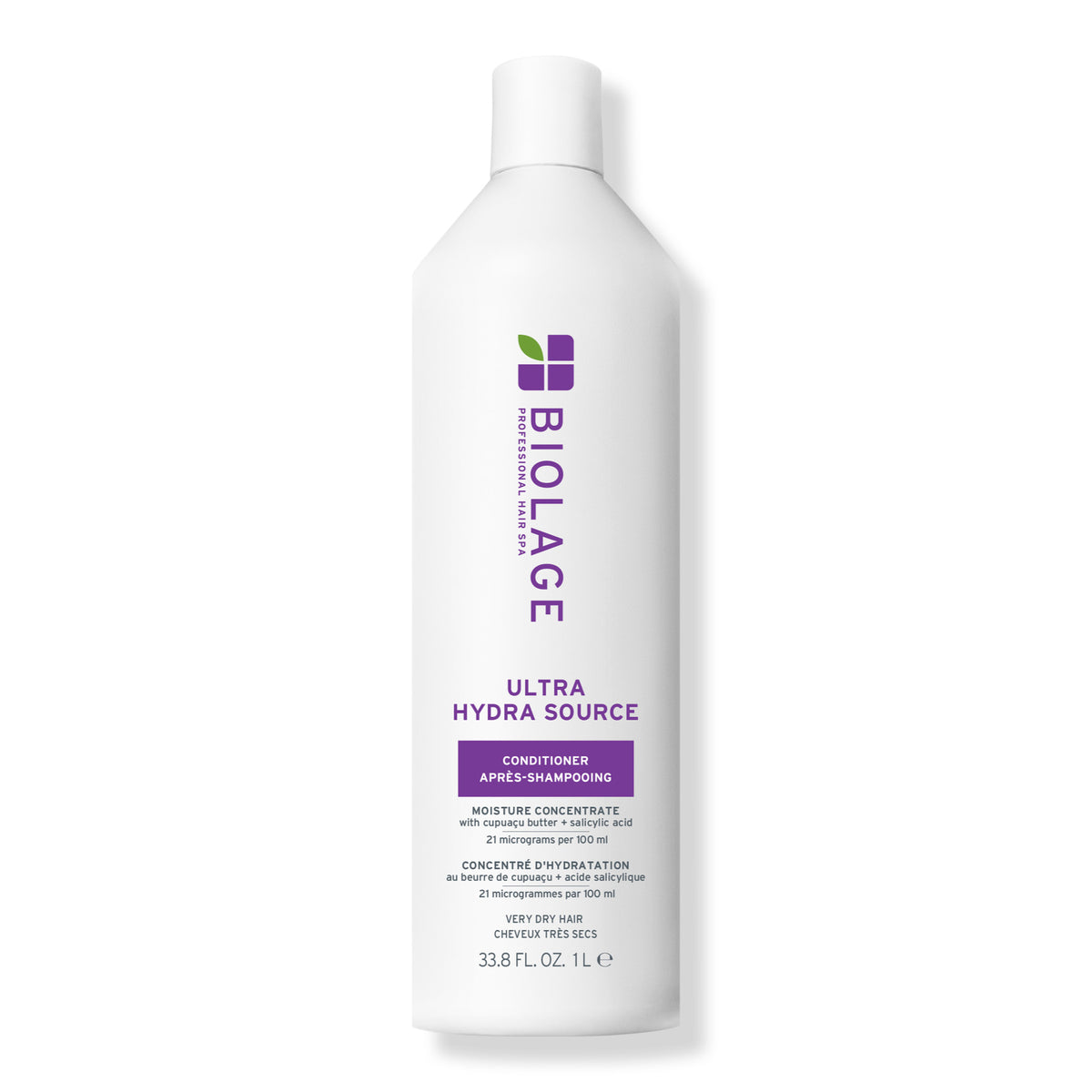 Biolage Ultra HydraSource Conditioning Balm 1 L — white litre bottle, front label