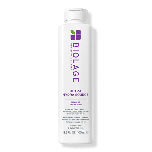 Biolage Ultra HydraSource Shampoo 400 ml — current-generation bottle, front label, plain white background