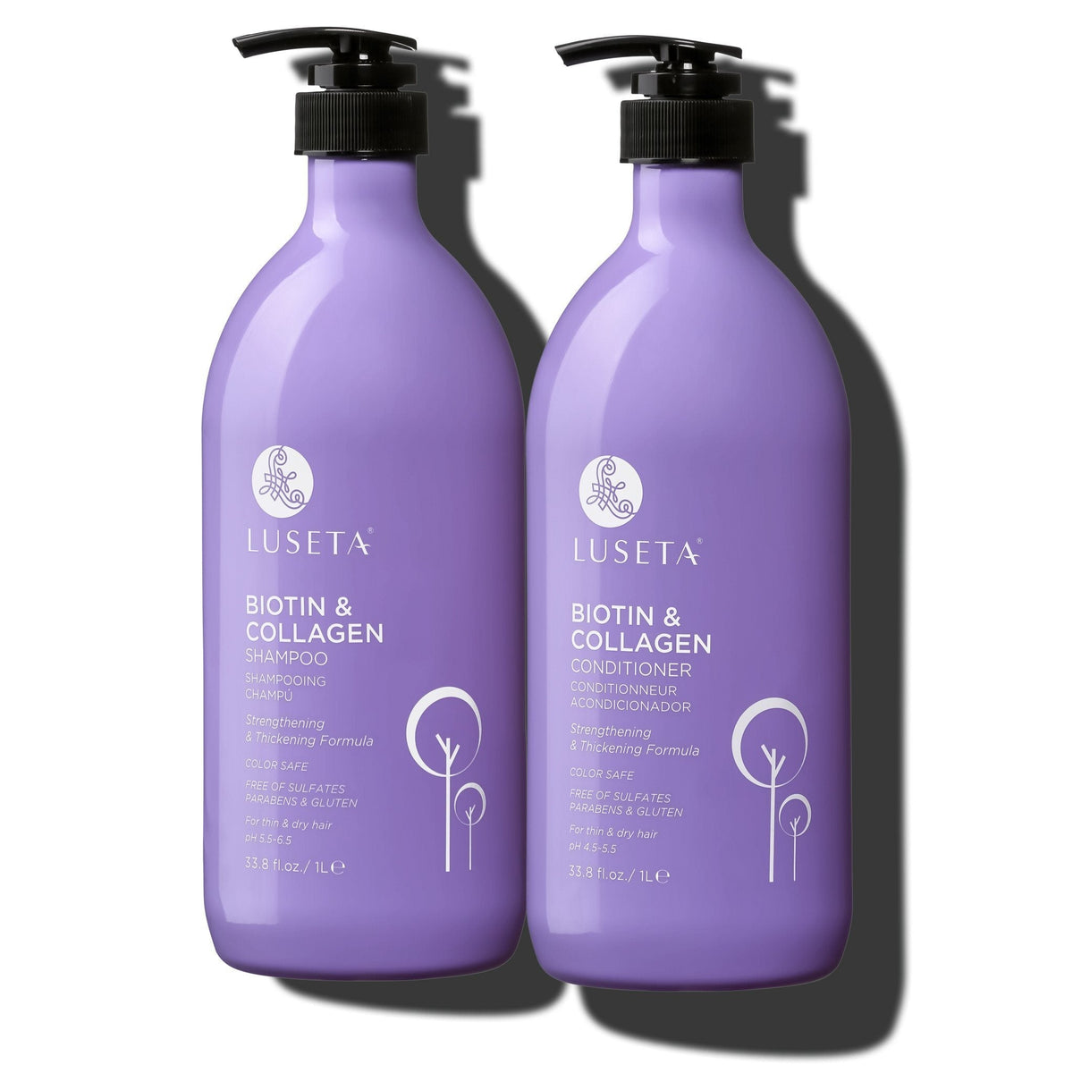 Luseta Beauty Biotin & Collagen Shampoo & Conditioner Duo — product photograph