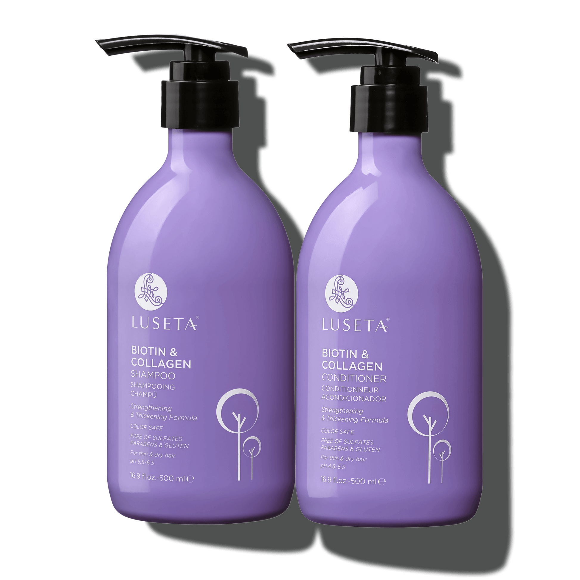 Luseta Beauty Biotin & Collagen Shampoo & Conditioner Duo — product photograph