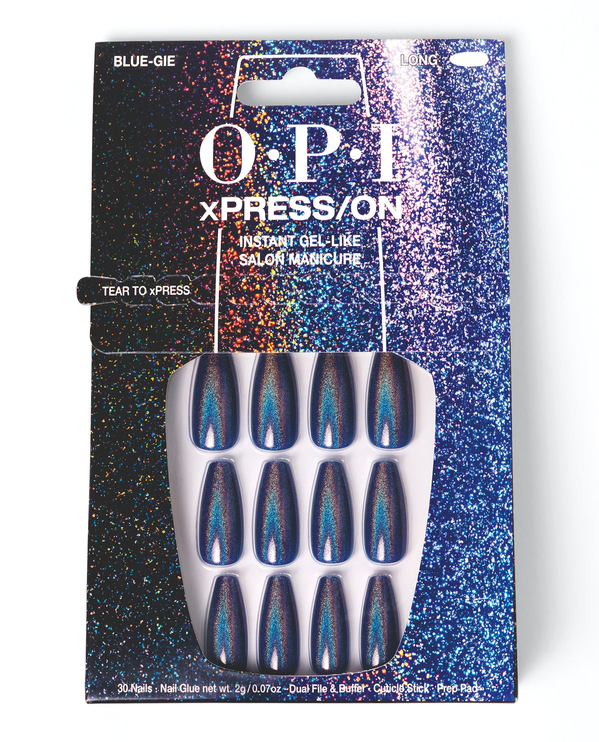 OPI xPRESS/ON — Blue-gie – Long, official OPI product image