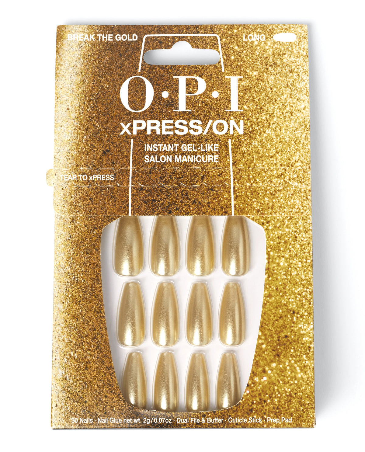 OPI xPRESS/ON — Break the Gold, official OPI product image