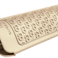 Olivia Garden Ceramic + Ion Flat Iron — the included heat-resistant mat rolled around the iron, plain white background