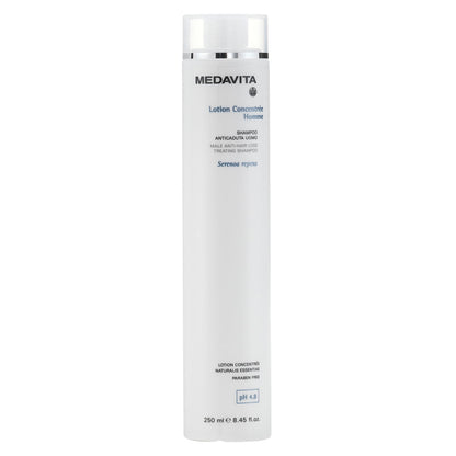 Medavita Male Anti-Hair Loss Treating Shampoo — 250 ml bottle front, plain white background