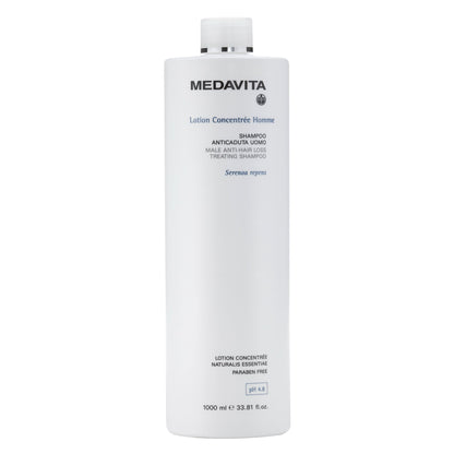 Medavita Male Anti-Hair Loss Treating Shampoo — 1 L bottle front, plain white background