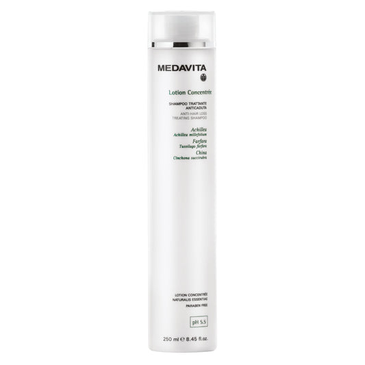 Medavita Anti-Hair Loss Treating Shampoo — 250 ml bottle front, plain white background