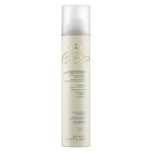 Medavita Blondie Ice Blonde Enhancing Conditioning Hair Mousse – Tone Care for Blonde Hair 300ml