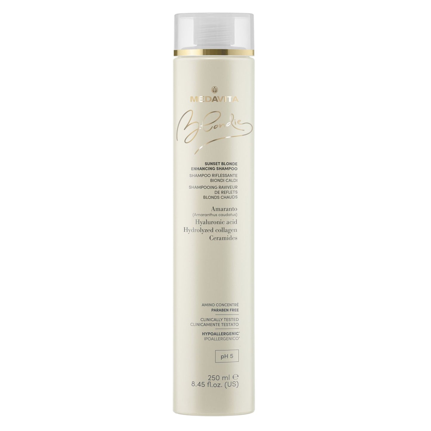 Medavita Blondie Sunset Blonde Enhancing Shampoo – Tone Care for Blonde Hair