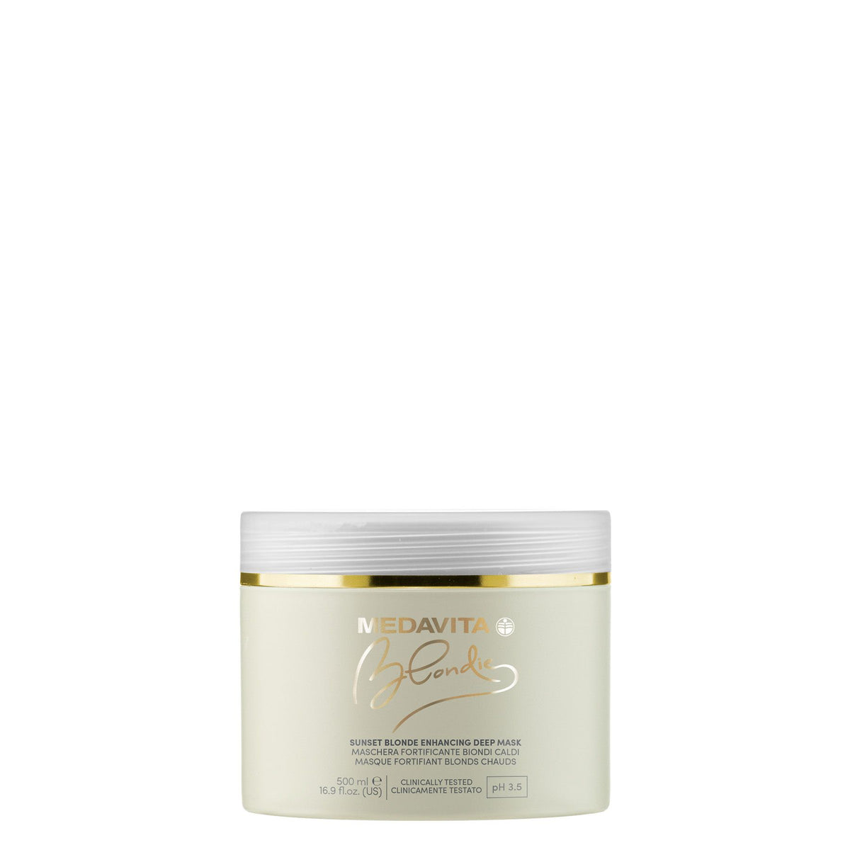 Medavita Blondie Sunset Blonde Enhancing Deep Mask – Tone Care for Blonde Hair 500ml