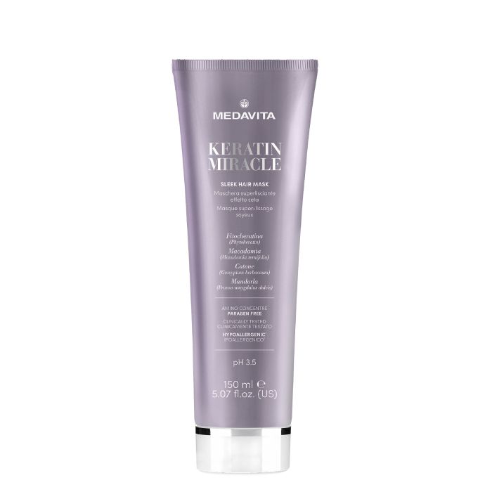 Medavita Keratin Miracle Sleek Hair Mask – Smoothing Anti-Frizz Care 150ml