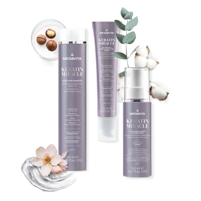 Medavita Keratin Miracle Sleek Hair Mask – Smoothing Anti-Frizz Care 150ml