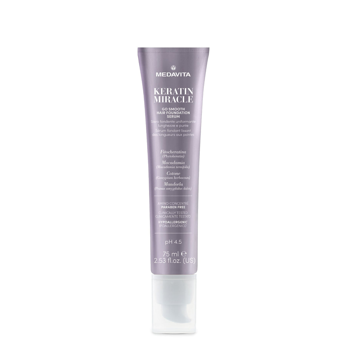 Medavita Keratin Miracle Go Smooth Hair Foundation Serum — product image