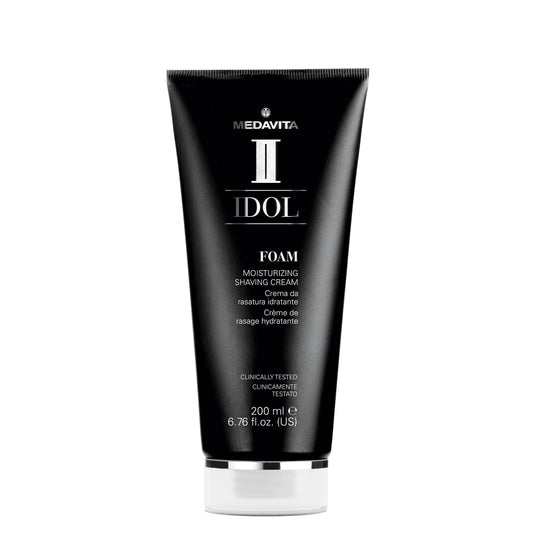 Medavita Idol Man Foam Moist Shaving Cream — 200 ml bottle front, plain white background