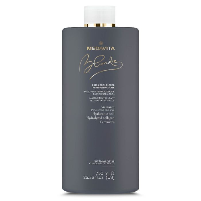 Medavita Blondie Technics Salon Extra Cool Blonde Neutralizing Mask – Tone Care for Blonde Hair 750ml