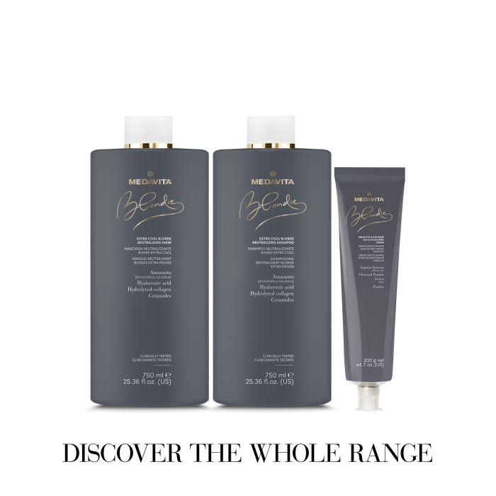Medavita Blondie Technics Salon Extra Cool Blonde Neutralizing Mask – Tone Care for Blonde Hair 750ml