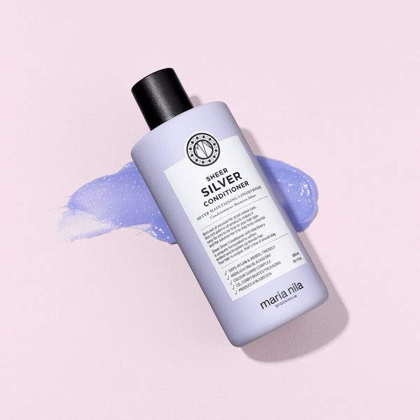Maria Nila Sheer Silver Conditioner – Violet Toning Detangler for Blondes